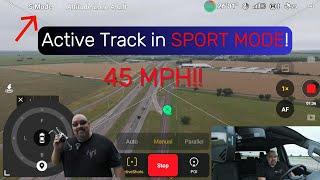 DJI MINI 4 PRO ACTIVE TRACK IN SPORT MODE 45MPH