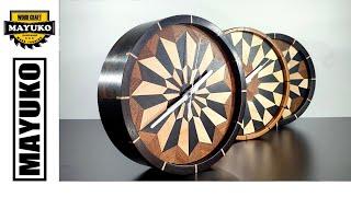 WOODEN DESK CLOCK woodturning