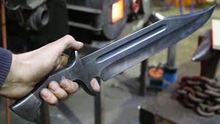 Forging a Bowie knife the complete movie.