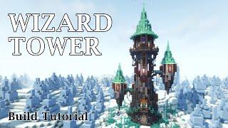 Minecraft Wizard Tower  Fantasy Tower Build Tutorial