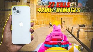 iPhone 13 - SOLO VS SQUAD Full Rush GAMEPLAY BGMI Gameplay on iPhone 13 BGMI GAMEPLAY Test 2024