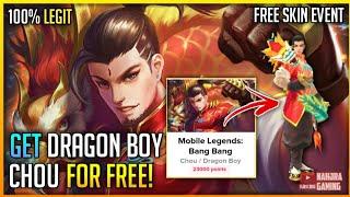 Free Chou Dragon Boy  Get Free Epic Skins For Free Mobile Legends