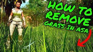 How To Get Rid of GRASS In Ark Survival Ascended ASA Tips and Tricks