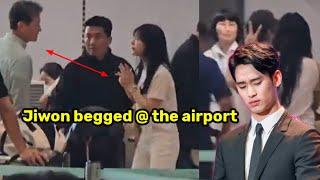 OMG Kim Soo Hyuns Reaction as Kim Ji Won was seen  BEGGING at Manila Airport