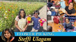 Flowering Picking Vlog in Tamil  Athai visits us  Alandras 1st movie in Theater