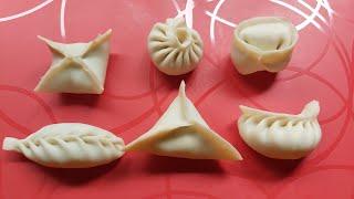 6 Ways To Fold Dumpling  Momos Folding Tips  Basic Momos Folding  F&B Nepal