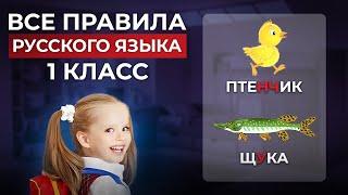 Все правила русского языка 1 класса за 7 минут Уроки русского языка для первого класса