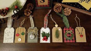 Gift Tag Christmas Ornaments  DIY Christmas Ornaments  DIY Christmas Gift Tags