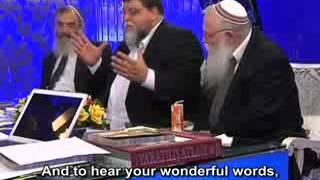 Rabbi Rafael Feurstein praising and blessing Mr  Adnan Oktar