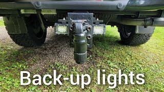 Rear back-up lights for your truck.