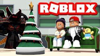 WE WHERE HAUNTED BY A CHRISTMAS GHOST - ROBLOX Christmas Eve Story