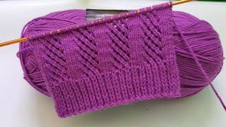 HERMOSO PATRÓN TEJIDO A DOS AGUJAS o palitos crochet  TEJIDOS SAMANTHA  #tejer #knitting #tejido