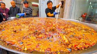 Chinese Street Food - 200 KG Street Hot Pot SPICY + RARE Street Food Tour of Kaifeng China