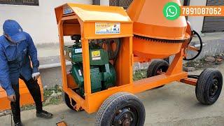 1.5 Bag Concrete Mixer Machine  Best Construction Mixer Machine In India  सीमेंट मिक्सर मशीन