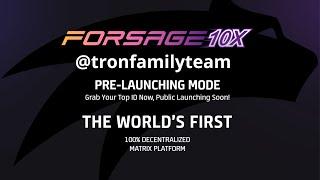 Forsage10x trx Smart contract Pre-Launch  Book Your Id NOW