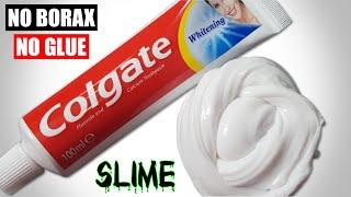 TOOTHPASTE SLIME IN 1 MINUTE  TOOTHPASTE FLUFFY SLIME 1 INGREDIENT NO GLUE NO BORAX NO FREEZER