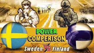 Sweden vs Finland military power 2024  Finland vs Sweden military power comparison 2024