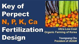 Key to perfect N P K Ca Fertilization Design. JADAM Organic Farming.