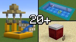 20+ SUMMER Build Hacks in Minecraft