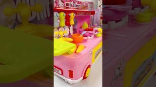 Satisfying with Unboxing & Review Miniature Hello Kitty Food Car Cooking Kitchen Video ASMR #shorts