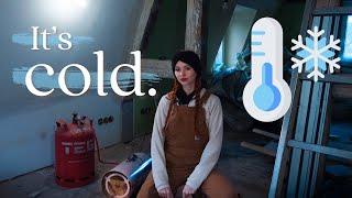 And then the cold came my winter cottage renovation ️ Cottagecore  Old house renovation