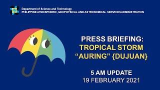 Press Briefing Severe Tropical Storm #AURINGPH Friday 11 AM February 19 2021