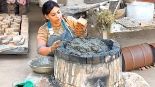 This Girl Shocked Viewers With Building A Clay Oven And Making Pizza