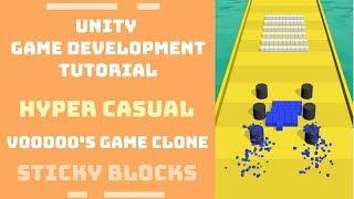 Making a Hyper Casual Game Voodoos Sticky Block Clone with Unity