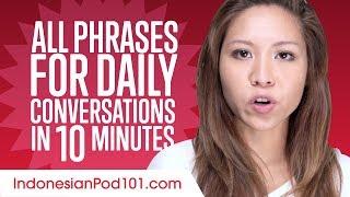 All Phrases You Need for Daily Conversations in Indonesian