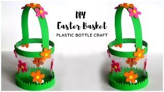 DIY Easter Basket  Plastic Bottle Craft Idea  EASY Basket Making at Home