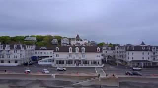 Drone flight over Nantasket Beach Resort Hull MA