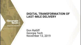 Digital Transformation of Last-Mile Delivery