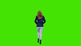 Beautiful Girl Green Screen Slow Motion Walkingvfx effects