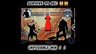 Survive 99 Sec Against Titan With Full HP #shadowfight2#shorts