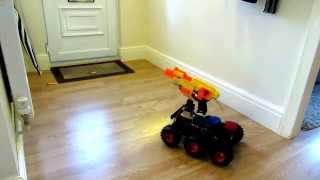 Mobile Nerf Gun Turret Wild Thumper + Pololu TReX + Arduino