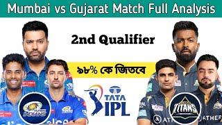 Mumbai Indians vs Gujarat Titans match prediction GT vs MI 2nd Eliminator match predictionIPL 2023