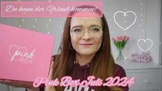 Ab in den Urlaub   Beside Seaside  Pink Box Juli 2024  Unboxing  Simplybee