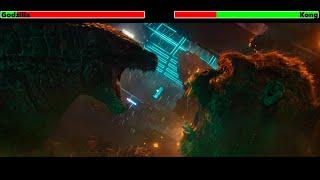 Godzilla vs. Kong Hong Kong Fight with healthbars