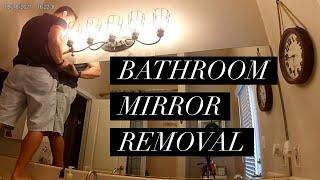 DIY Remove a Bathroom Mirror