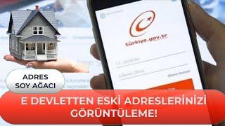 E DEVLETTE ESKİ ADRESLERİNİZİ GÖRÜNTÜLEME #edevlet #adres