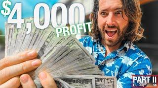 $4000 monthly PROFIT side hustle challenge - flipping furniture Part II EP 56