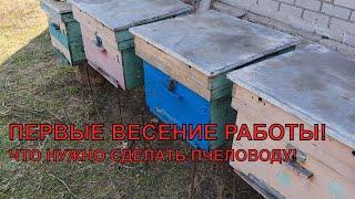 Первые весенние работы на пасеке 