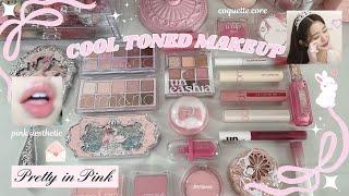 cool toned makeup recommendations  pink vibes coquette core wonyoung aesthetic ₊˚⊹