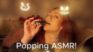 Tickling your ears with popping candy ASMR