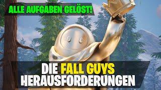 Fortnite  Fall Guys  Alle Herausforderung komplett  Bannersymbol Jam-Song & Plüschtier erhalten