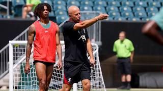 KILL THEM WITH PASSES  Arne Slot leads Liverpool training ahead of Arsenal Philadelphia friendly