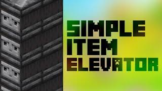1.20 Item Elevator Design - Compact & Easy - Minecraft JavaBedrock