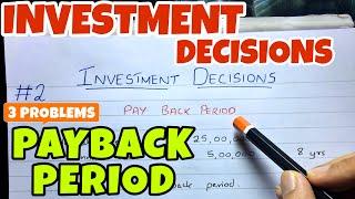 #2 Payback Period - Investment Decision - Financial Management  B.COM  BBA  CMA