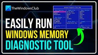 How to Run WINDOWS MEMORY DIAGNOSTIC TOOL in Windows 11\10 EASY SOLUTION