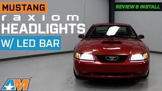 1999-2004 Mustang Raxiom Axial Series Headlights with LED Bar Review & Install